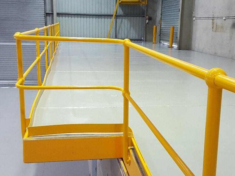 Yellow Safety Rail Guards